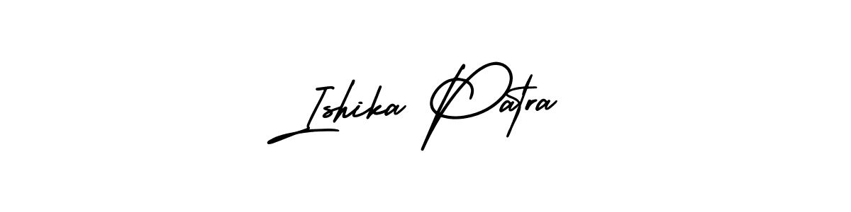 if you are searching for the best signature style for your name Ishika Patra. so please give up your signature search. here we have designed multiple signature styles  using AmerikaSignatureDemo-Regular. Ishika Patra signature style 3 images and pictures png