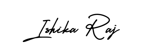 Express your personality with a custom Ishika Raj signature crafted with AmerikaSignatureDemo-Regular typography. Free transparent PNG download available. Ishika Raj signature style 3 images and pictures png