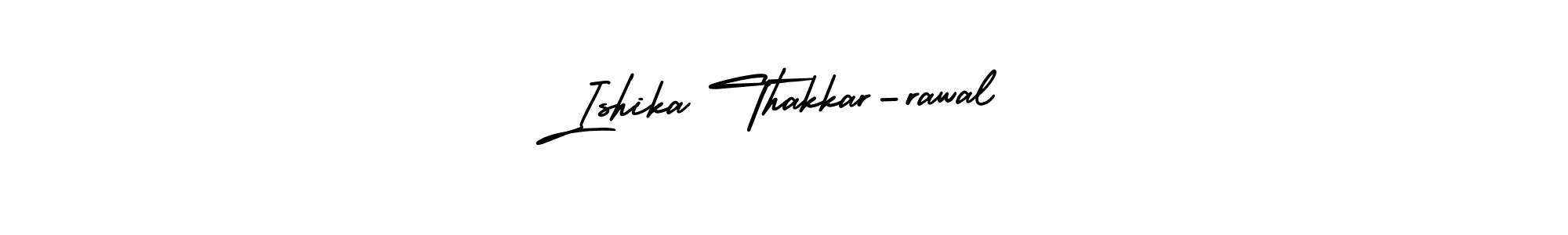 Create a beautiful signature design for name Ishika Thakkar-rawal. With this signature (AmerikaSignatureDemo-Regular) fonts, you can make a handwritten signature for free. Ishika Thakkar-rawal signature style 3 images and pictures png