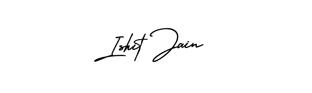 Best and Professional Signature Style for Ishit Jain. AmerikaSignatureDemo-Regular Best Signature Style Collection. Ishit Jain signature style 3 images and pictures png