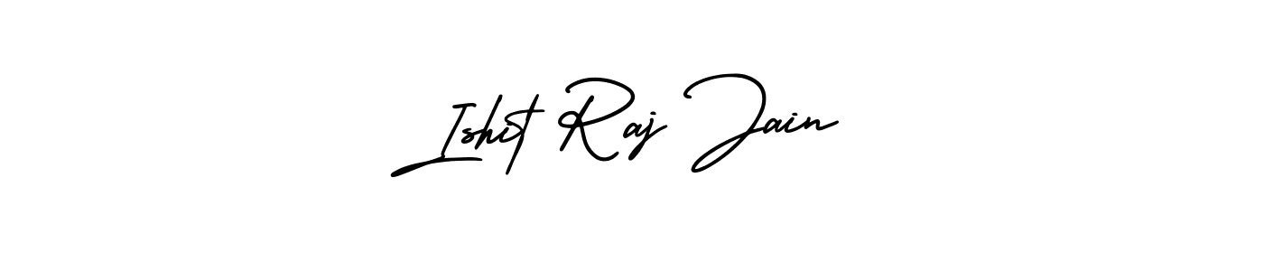 How to make Ishit Raj Jain signature? AmerikaSignatureDemo-Regular is a professional autograph style. Create handwritten signature for Ishit Raj Jain name. Ishit Raj Jain signature style 3 images and pictures png