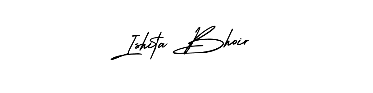 Best and Professional Signature Style for Ishita Bhoir. AmerikaSignatureDemo-Regular Best Signature Style Collection. Ishita Bhoir signature style 3 images and pictures png