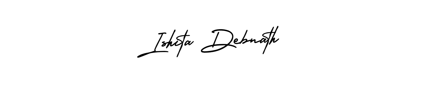 Also You can easily find your signature by using the search form. We will create Ishita Debnath name handwritten signature images for you free of cost using AmerikaSignatureDemo-Regular sign style. Ishita Debnath signature style 3 images and pictures png