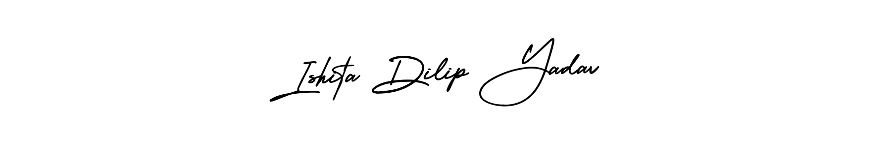 Make a short Ishita Dilip Yadav signature style. Manage your documents anywhere anytime using AmerikaSignatureDemo-Regular. Create and add eSignatures, submit forms, share and send files easily. Ishita Dilip Yadav signature style 3 images and pictures png