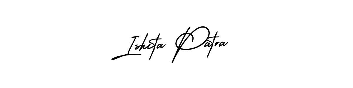 How to make Ishita Patra name signature. Use AmerikaSignatureDemo-Regular style for creating short signs online. This is the latest handwritten sign. Ishita Patra signature style 3 images and pictures png