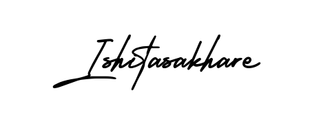 Transform the name Ishitasakhare into a signature masterpiece using AmerikaSignatureDemo-Regular font. Ideal for photographers, artists, and creators looking for watermarks. Ishitasakhare signature style 3 images and pictures png