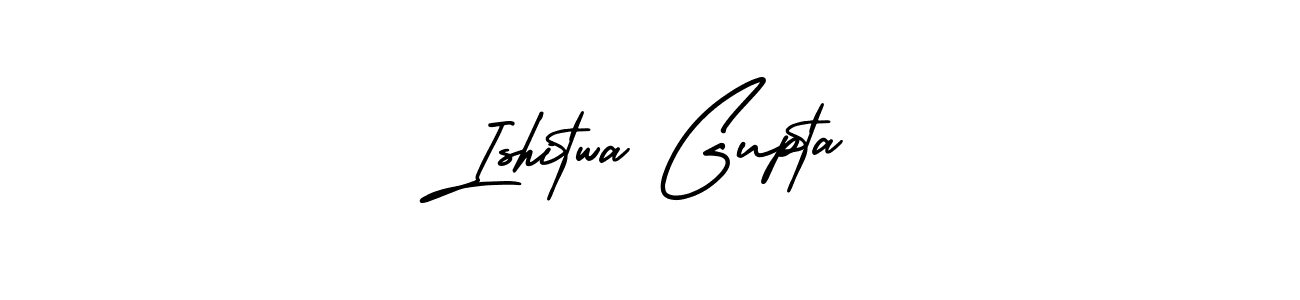 This is the best signature style for the Ishitwa Gupta name. Also you like these signature font (AmerikaSignatureDemo-Regular). Mix name signature. Ishitwa Gupta signature style 3 images and pictures png