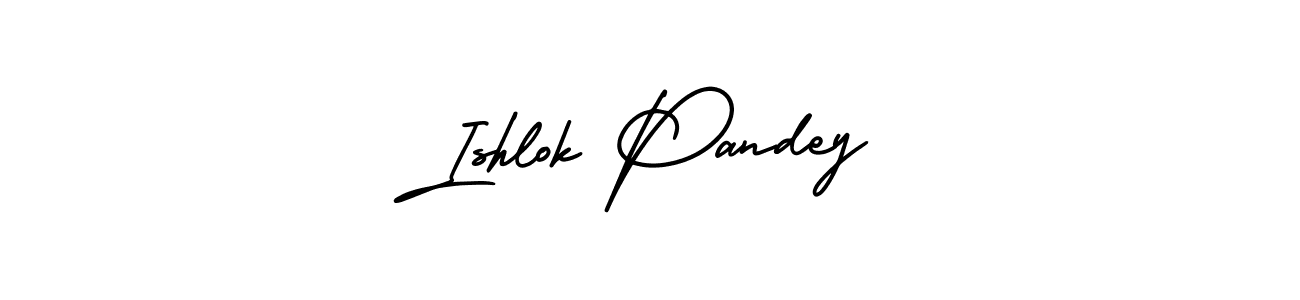 Also we have Ishlok Pandey name is the best signature style. Create professional handwritten signature collection using AmerikaSignatureDemo-Regular autograph style. Ishlok Pandey signature style 3 images and pictures png