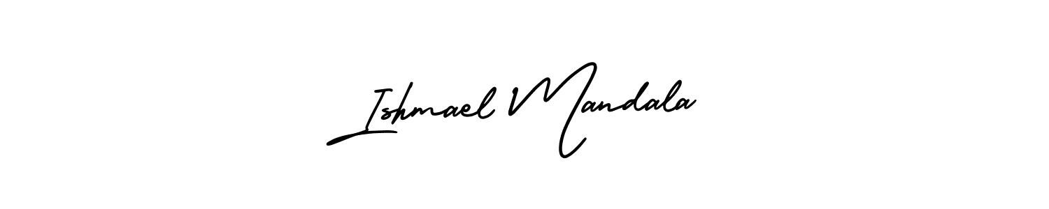How to make Ishmael Mandala signature? AmerikaSignatureDemo-Regular is a professional autograph style. Create handwritten signature for Ishmael Mandala name. Ishmael Mandala signature style 3 images and pictures png