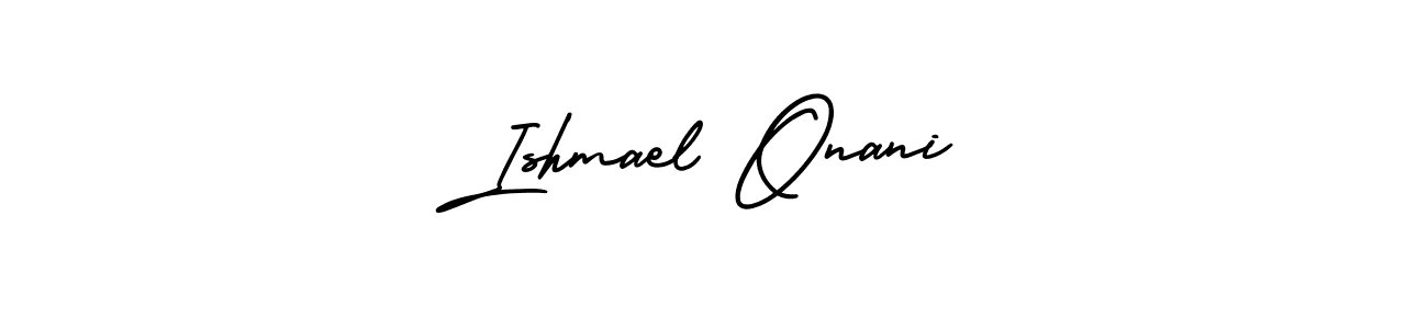 It looks lik you need a new signature style for name Ishmael Onani. Design unique handwritten (AmerikaSignatureDemo-Regular) signature with our free signature maker in just a few clicks. Ishmael Onani signature style 3 images and pictures png
