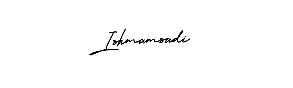 Make a short Ishmamsadi signature style. Manage your documents anywhere anytime using AmerikaSignatureDemo-Regular. Create and add eSignatures, submit forms, share and send files easily. Ishmamsadi signature style 3 images and pictures png