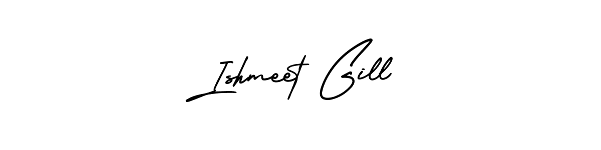 AmerikaSignatureDemo-Regular is a professional signature style that is perfect for those who want to add a touch of class to their signature. It is also a great choice for those who want to make their signature more unique. Get Ishmeet Gill name to fancy signature for free. Ishmeet Gill signature style 3 images and pictures png