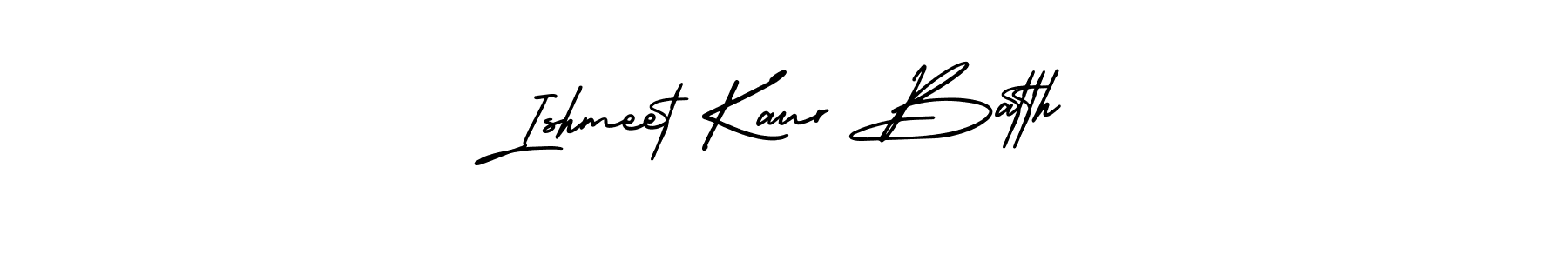 Use a signature maker to create a handwritten signature online. With this signature software, you can design (AmerikaSignatureDemo-Regular) your own signature for name Ishmeet Kaur Batth. Ishmeet Kaur Batth signature style 3 images and pictures png