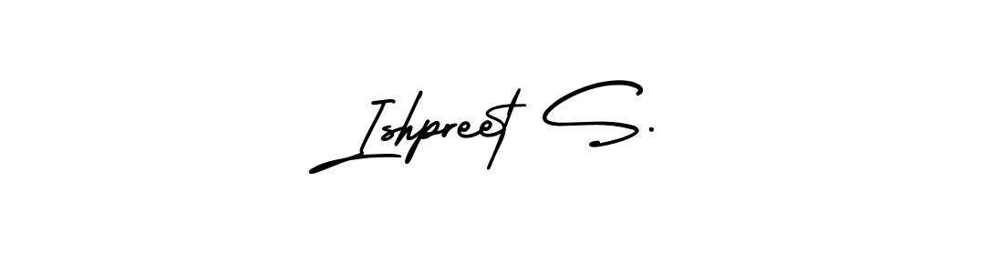 How to Draw Ishpreet S. signature style? AmerikaSignatureDemo-Regular is a latest design signature styles for name Ishpreet S.. Ishpreet S. signature style 3 images and pictures png