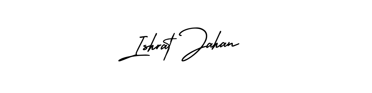 Ishrat Jahan stylish signature style. Best Handwritten Sign (AmerikaSignatureDemo-Regular) for my name. Handwritten Signature Collection Ideas for my name Ishrat Jahan. Ishrat Jahan signature style 3 images and pictures png
