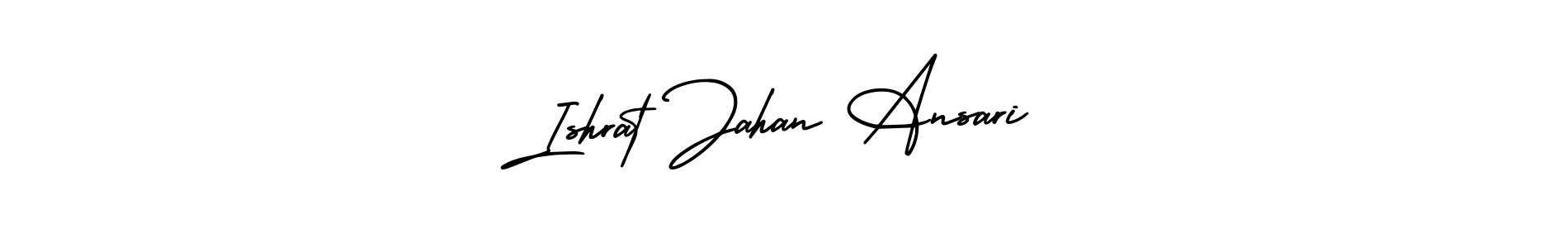 How to Draw Ishrat Jahan Ansari signature style? AmerikaSignatureDemo-Regular is a latest design signature styles for name Ishrat Jahan Ansari. Ishrat Jahan Ansari signature style 3 images and pictures png