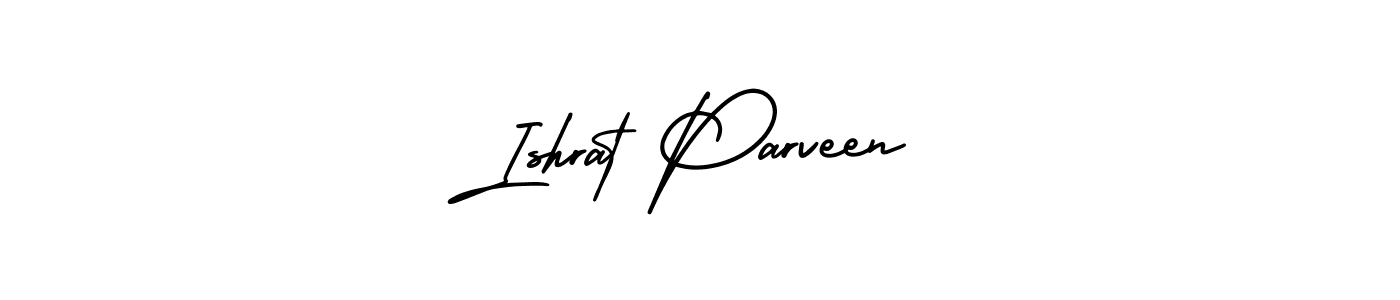 Create a beautiful signature design for name Ishrat Parveen. With this signature (AmerikaSignatureDemo-Regular) fonts, you can make a handwritten signature for free. Ishrat Parveen signature style 3 images and pictures png