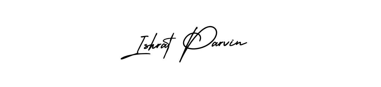 Also You can easily find your signature by using the search form. We will create Ishrat Parvin name handwritten signature images for you free of cost using AmerikaSignatureDemo-Regular sign style. Ishrat Parvin signature style 3 images and pictures png