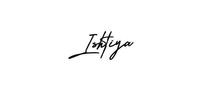 Similarly AmerikaSignatureDemo-Regular is the best handwritten signature design. Signature creator online .You can use it as an online autograph creator for name Ishtiya. Ishtiya signature style 3 images and pictures png