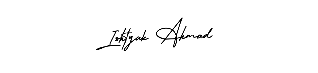 Also we have Ishtyak Ahmad name is the best signature style. Create professional handwritten signature collection using AmerikaSignatureDemo-Regular autograph style. Ishtyak Ahmad signature style 3 images and pictures png