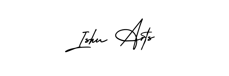 Use a signature maker to create a handwritten signature online. With this signature software, you can design (AmerikaSignatureDemo-Regular) your own signature for name Ishu Arts. Ishu Arts signature style 3 images and pictures png