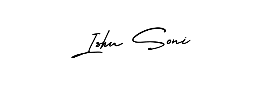 How to make Ishu Soni signature? AmerikaSignatureDemo-Regular is a professional autograph style. Create handwritten signature for Ishu Soni name. Ishu Soni signature style 3 images and pictures png