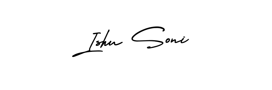 How to make Ishu Soni signature? AmerikaSignatureDemo-Regular is a professional autograph style. Create handwritten signature for Ishu Soni name. Ishu Soni signature style 3 images and pictures png