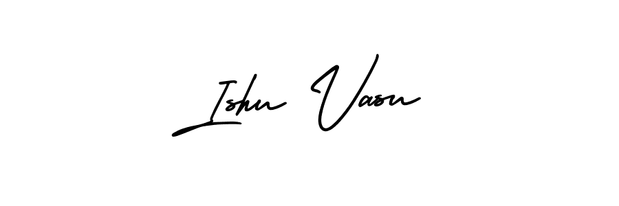 Use a signature maker to create a handwritten signature online. With this signature software, you can design (AmerikaSignatureDemo-Regular) your own signature for name Ishu Vasu. Ishu Vasu signature style 3 images and pictures png