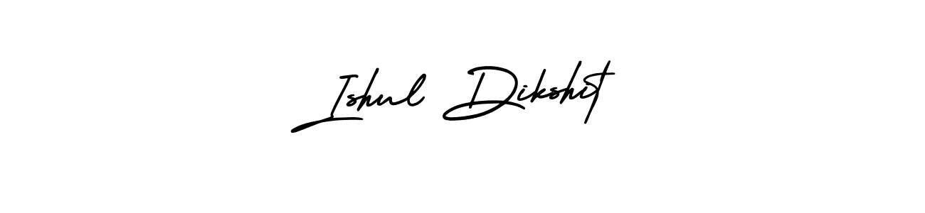 Similarly AmerikaSignatureDemo-Regular is the best handwritten signature design. Signature creator online .You can use it as an online autograph creator for name Ishul Dikshit. Ishul Dikshit signature style 3 images and pictures png