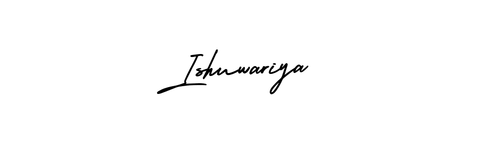 Ishuwariya stylish signature style. Best Handwritten Sign (AmerikaSignatureDemo-Regular) for my name. Handwritten Signature Collection Ideas for my name Ishuwariya. Ishuwariya signature style 3 images and pictures png