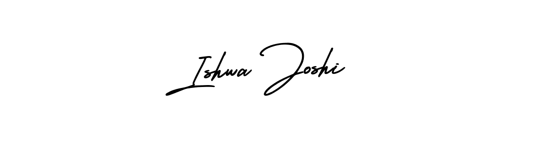 Design your own signature with our free online signature maker. With this signature software, you can create a handwritten (AmerikaSignatureDemo-Regular) signature for name Ishwa Joshi. Ishwa Joshi signature style 3 images and pictures png