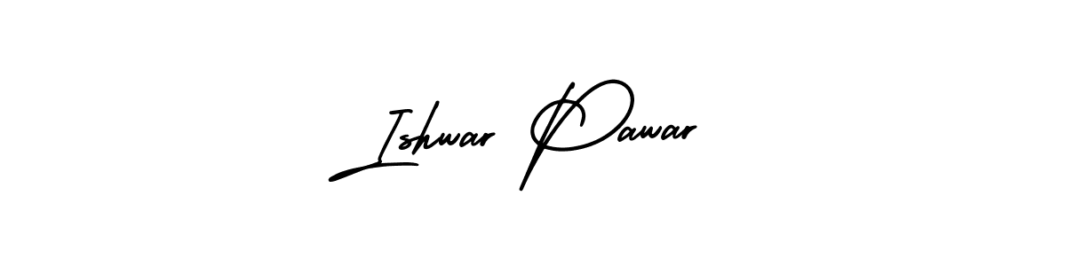 How to Draw Ishwar Pawar signature style? AmerikaSignatureDemo-Regular is a latest design signature styles for name Ishwar Pawar. Ishwar Pawar signature style 3 images and pictures png