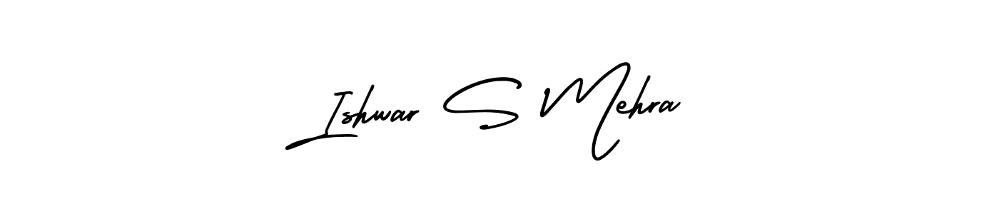 Also we have Ishwar S Mehra name is the best signature style. Create professional handwritten signature collection using AmerikaSignatureDemo-Regular autograph style. Ishwar S Mehra signature style 3 images and pictures png
