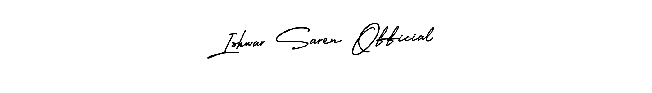 How to make Ishwar Saren Official signature? AmerikaSignatureDemo-Regular is a professional autograph style. Create handwritten signature for Ishwar Saren Official name. Ishwar Saren Official signature style 3 images and pictures png