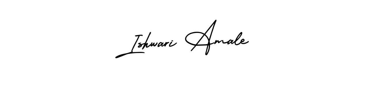 How to Draw Ishwari Amale signature style? AmerikaSignatureDemo-Regular is a latest design signature styles for name Ishwari Amale. Ishwari Amale signature style 3 images and pictures png