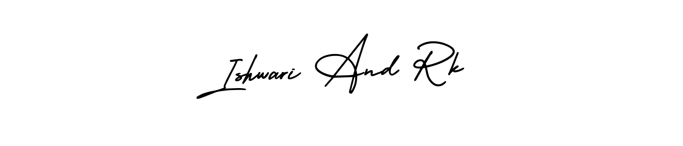 How to Draw Ishwari And Rk signature style? AmerikaSignatureDemo-Regular is a latest design signature styles for name Ishwari And Rk. Ishwari And Rk signature style 3 images and pictures png