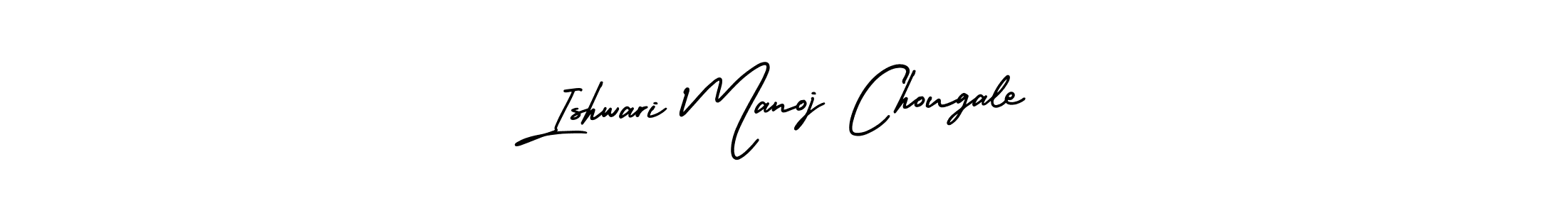 Also You can easily find your signature by using the search form. We will create Ishwari Manoj Chougale name handwritten signature images for you free of cost using AmerikaSignatureDemo-Regular sign style. Ishwari Manoj Chougale signature style 3 images and pictures png