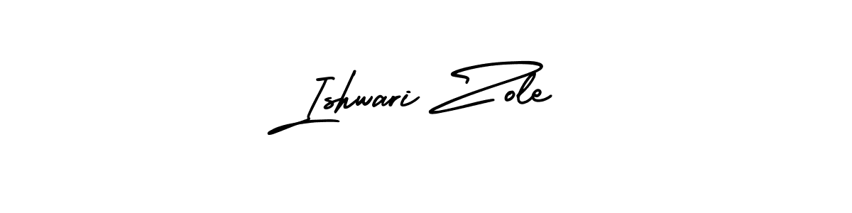 Design your own signature with our free online signature maker. With this signature software, you can create a handwritten (AmerikaSignatureDemo-Regular) signature for name Ishwari Zole. Ishwari Zole signature style 3 images and pictures png