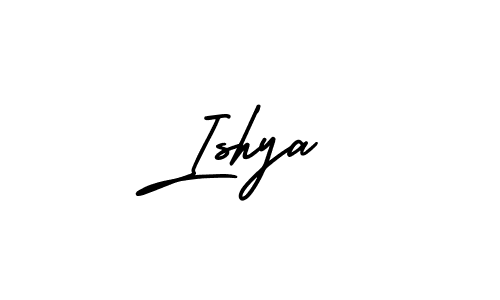 Design your own signature with our free online signature maker. With this signature software, you can create a handwritten (AmerikaSignatureDemo-Regular) signature for name Ishya. Ishya signature style 3 images and pictures png