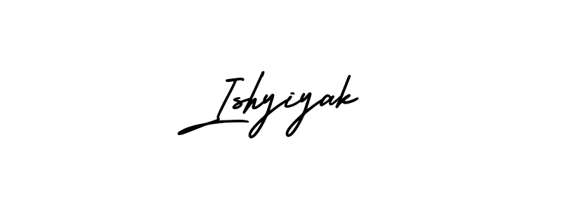 Ishyiyak stylish signature style. Best Handwritten Sign (AmerikaSignatureDemo-Regular) for my name. Handwritten Signature Collection Ideas for my name Ishyiyak. Ishyiyak signature style 3 images and pictures png