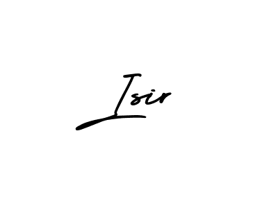 Isir stylish signature style. Best Handwritten Sign (AmerikaSignatureDemo-Regular) for my name. Handwritten Signature Collection Ideas for my name Isir. Isir signature style 3 images and pictures png