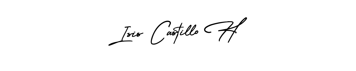 AmerikaSignatureDemo-Regular is a professional signature style that is perfect for those who want to add a touch of class to their signature. It is also a great choice for those who want to make their signature more unique. Get Isis Castillo H name to fancy signature for free. Isis Castillo H signature style 3 images and pictures png