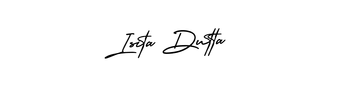 How to make Isita Dutta name signature. Use AmerikaSignatureDemo-Regular style for creating short signs online. This is the latest handwritten sign. Isita Dutta signature style 3 images and pictures png