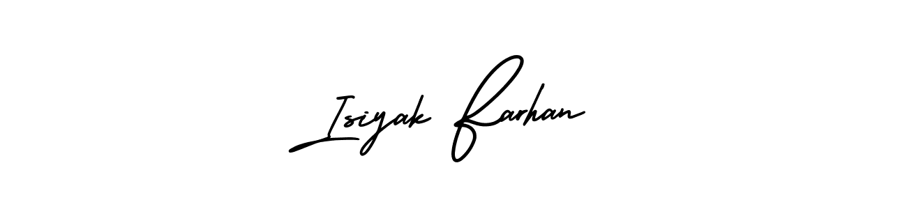 Best and Professional Signature Style for Isiyak Farhan. AmerikaSignatureDemo-Regular Best Signature Style Collection. Isiyak Farhan signature style 3 images and pictures png