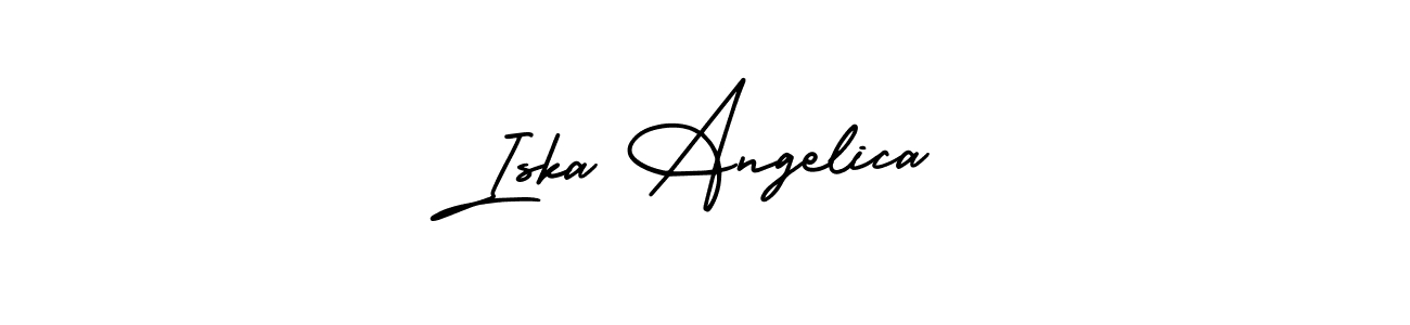 Make a beautiful signature design for name Iska Angelica. Use this online signature maker to create a handwritten signature for free. Iska Angelica signature style 3 images and pictures png