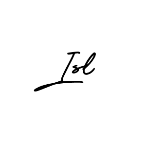 How to make Isl signature? AmerikaSignatureDemo-Regular is a professional autograph style. Create handwritten signature for Isl name. Isl signature style 3 images and pictures png