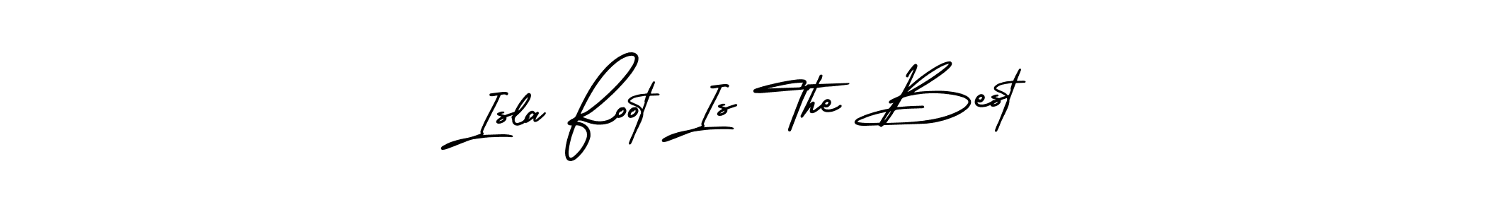 How to make Isla Foot Is The Best name signature. Use AmerikaSignatureDemo-Regular style for creating short signs online. This is the latest handwritten sign. Isla Foot Is The Best signature style 3 images and pictures png