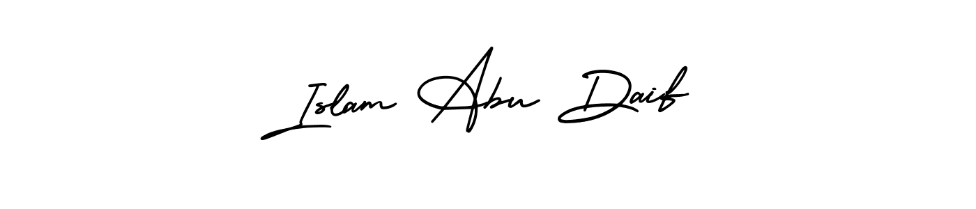 How to Draw Islam Abu Daif signature style? AmerikaSignatureDemo-Regular is a latest design signature styles for name Islam Abu Daif. Islam Abu Daif signature style 3 images and pictures png
