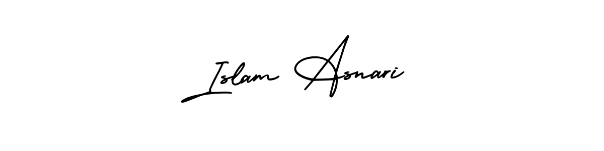 if you are searching for the best signature style for your name Islam Asnari. so please give up your signature search. here we have designed multiple signature styles  using AmerikaSignatureDemo-Regular. Islam Asnari signature style 3 images and pictures png