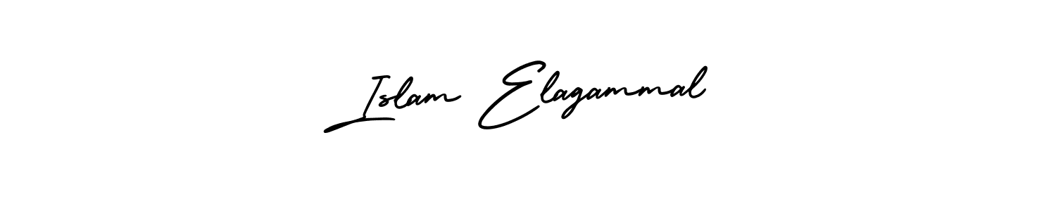 How to Draw Islam Elagammal signature style? AmerikaSignatureDemo-Regular is a latest design signature styles for name Islam Elagammal. Islam Elagammal signature style 3 images and pictures png